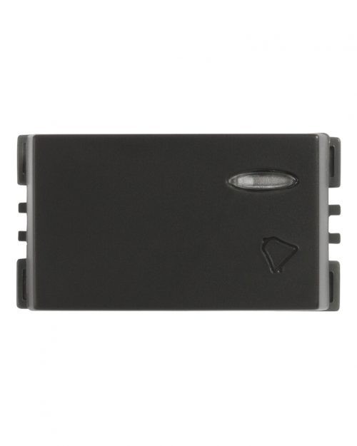 PULSADOR UNIPOLAR CAMPANA CON LUZ PILOTO (NO INCLUYE EL LED) SIMON | Simon 25 | CODIGO 25160-38