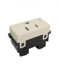 RECEPTÁCULO HORIZONTAL 2P + T NEMA 5-15R MARFIL | ROYER 100