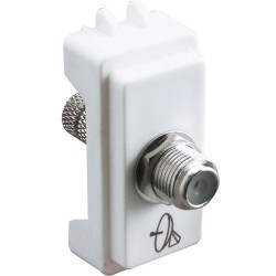 Toma Coaxial. Blanco