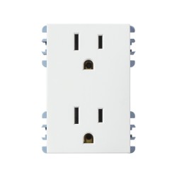 TOMA CORRIENTE DUPLEX 2P MAS T BLANCO S26 | Simon 26 | CODIGO 2600424-030