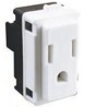 Toma de corriente 2P+T 127~ 15 A. Blanco