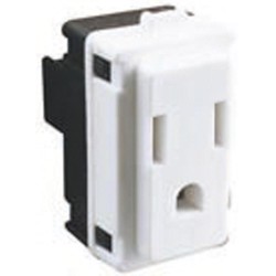 Toma de corriente 2P+T 127~ 15 A. Blanco