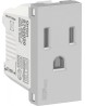 Toma de corriente 2P+T 15A 127 Vca. Aluminio