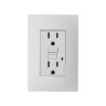 TOMA DE CORRIENTE DUPLEX FALLA A TIERRA ICFT CON CHASIS Y CON PLACA BLANCO | Simon 25 | CODIGO 25425-60