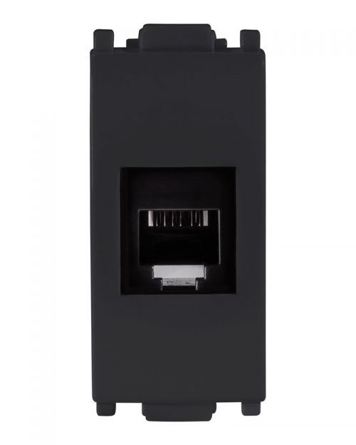 TOMA TELEFONICA RJ11 6 HILOS BLACK | ALPHA | ESTEVEZ