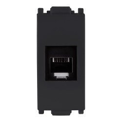 TOMA TELEFONICA RJ11 6 HILOS BLACK | ALPHA | ESTEVEZ
