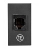 TOMA TELEFONICA RJ11 6 HILOS NEGRO | BETA | ESTEVEZ