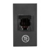 TOMA TELEFONICA RJ11 6 HILOS NEGRO | BETA | ESTEVEZ
