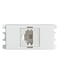 TOMA TELEFONO 4 HILOS RJ11 BLANCO S26 | Simon 26 | CODIGO 2600480-030