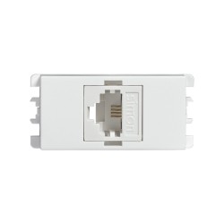 TOMA TELEFONO 4 HILOS RJ11 BLANCO S26 | Simon 26 | CODIGO 2600480-030