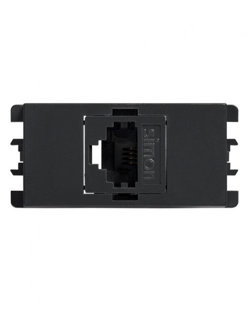 TOMA TELEFONO 4 HILOS RJ11 GRAFITO S26 | Simon 26 | CODIGO 2600480-038