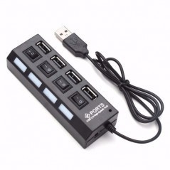 Hub Concentrador Multi Contacto Usb 4 Puertos Switch Celular