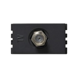 TOMA TV COAXIAL GRAFITO | Simon 25 | CODIGO 25476-38