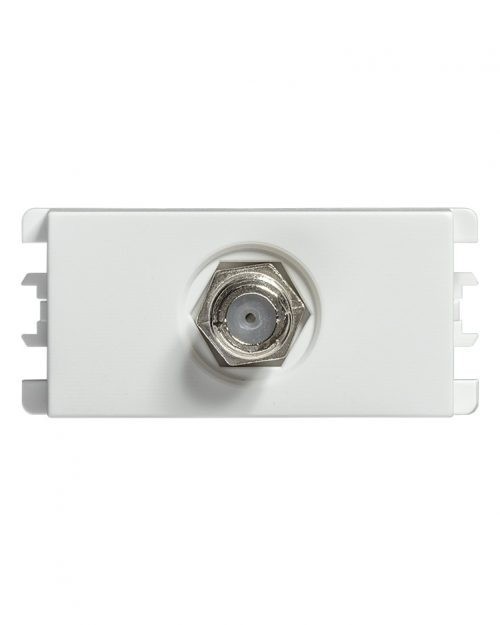 TOMA TV COAXIAL TIPO F BLANCO S26 | Simon 26 | CODIGO 2600476-030