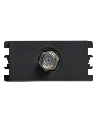 TOMA TV COAXIAL TIPO F GRAFITO S26 | Simon 26 | CODIGO 2600476-038