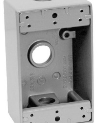 CAJA RECTANGULAR DE ALUMINO PARA USO INTEMPERIE DE 1/2″”””, MCA. CHD.