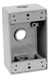 CAJA RECTANGULAR DE ALUMINO PARA USO INTEMPERIE DE 1/2″”””, MCA. CHD.