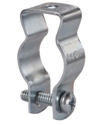 CLIP TIPO O 1 1/4 PARA CONDUIT EMT O IMC PARA VARILLA ROSCADA DE 1/4 Y 3/8 DE ACERO ELECTROGALVANIZA