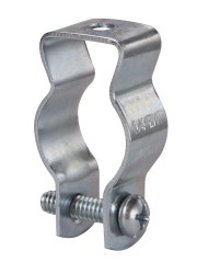 CLIP TIPO O DE 1″””” PARA CONDUIT EMT O IMC PARA VARILLA ROSCADA DE 1/4 Y 3/8 DE ACERO ELECTROGALVAN