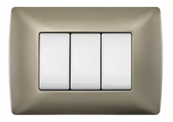 Placa color Perla 3M, 1 Int. Sencillo y 2 FP