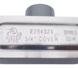 CONDULET SERIE 3 DE ALUMINIO LIBRE DE COBRE, FORMA T-53 DE 1 1/2″”””, CROUSE HINDS DOMEX
