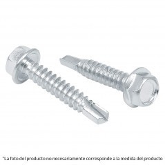 (Venta por pieza) Pija punta de Broca Tornillo Punta de Broca con cabeza Hexagonal Pija de 1 1/2" Pulgada Cabeza Hexagonal