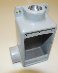 CONDULET SERIE RECTANGULAR TIPO  FSL  DE 13MM. ( 1/2 ), MCA. CHD.