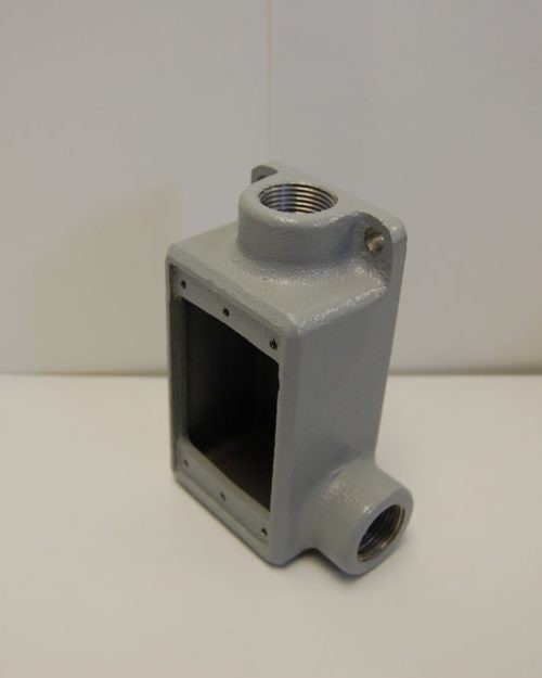 CONDULET SERIE RECTANGULAR TIPO  FSR  DE 19MM. ( 3/4 ), MCA. CHD.