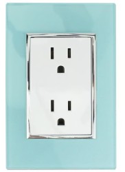 Placa Contacto Doble, Aqua