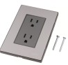 Placa Inox Contacto Duplex, Oxford