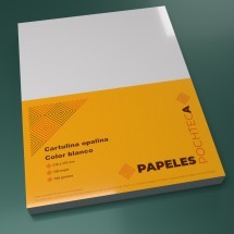 Cartulina opalina tamaño carta blanco