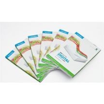Poliéster adhesivo permanente, blanco mate, láser e indigo 180 g 33 x 48 cm - Placa