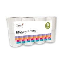 Paquete de 8 Rollos Térmicos Premium de 57 x 45 mm