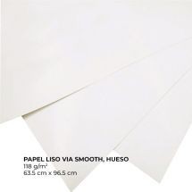 Papel liso Via Smooth color hueso