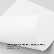 Cartulina lisa Arena Smooth color blanco 300g/m2