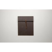Carpeta de papel yute color chocolate