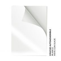 Couche Autoadherible Blanco Mate con suaje