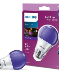 LED BUL A19 Colores Morado  On / Off