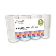 Paquete de 8 Rollos Térmicos Premium de 80 x 76 mm