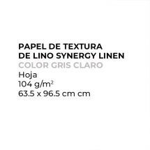 Papel de textura de lino Synergy Linen color gris claro