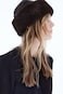 Gorro revestido con borde de pelo sintético