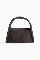 Bolso con borde en tejido peluche