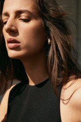Aretes gruesos diseño domo