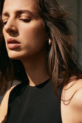 Aretes gruesos diseño domo