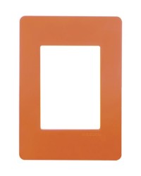 PLACA 3 MODULOS MANDARINA CHASIS BLANCO UNNO