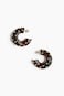 Studded hoop earrings
