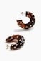 Studded hoop earrings