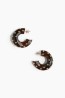 Studded hoop earrings
