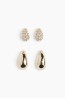 2 Pares de aretes
