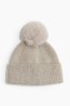 Gorro en tejido acanalado con pompón